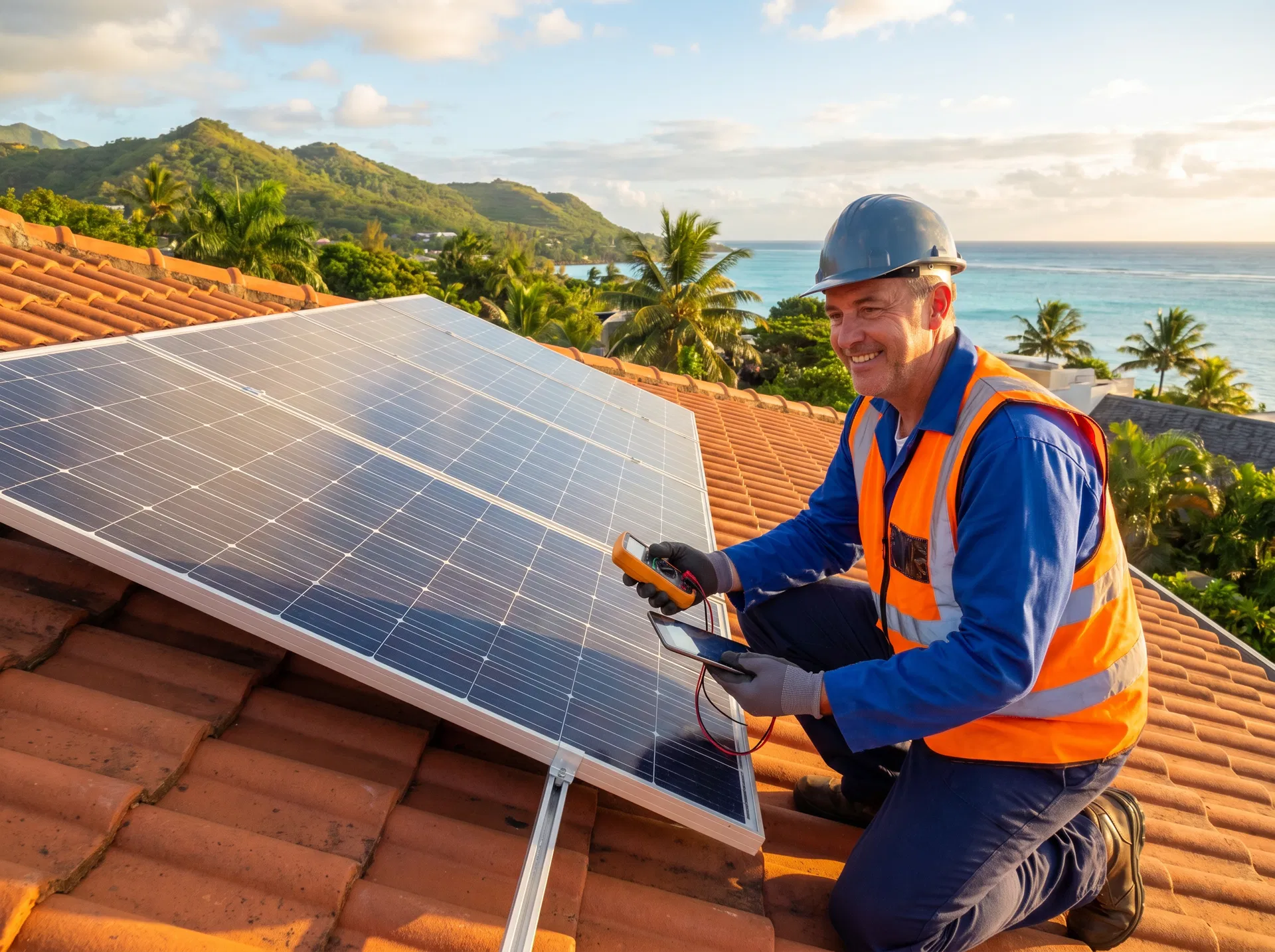 Solar technician maintenance
